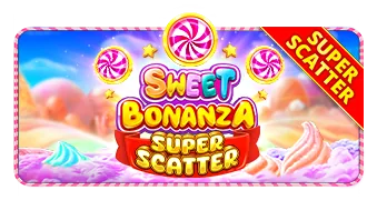 Sweet Bonanza Super Scatter oyununun kapak görseli